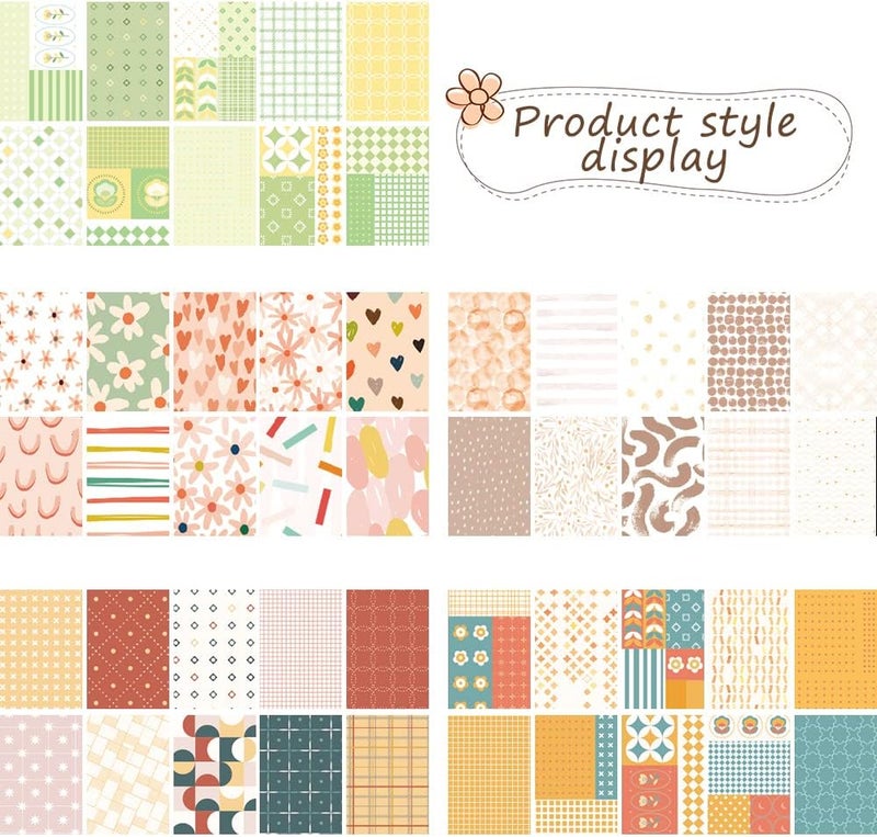 Kinderia 500 Sheets Vintage Scrapbook Paper Supplies , Aesthetic Paper Decorative Sheet of Paper , Scrap Book Material for DIY Scrapbooks Journal Photo Album Crafts(3.35 x 2.17 In) - Image 4